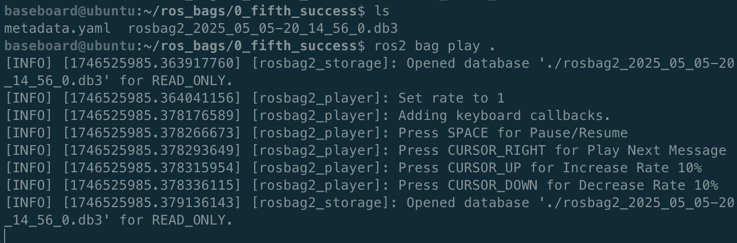 Start playing the bag in another window